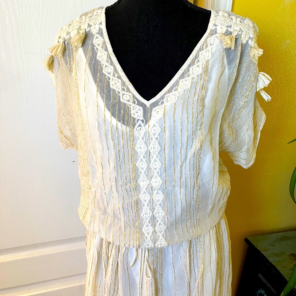 Lisa Robertson Boho Maxi Dress. Size Large